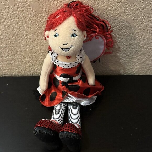 Manhattan Toy 2009 "Lana" Red & Black Lady Bug Dress 12" Plush Doll - Picture 5 of 7